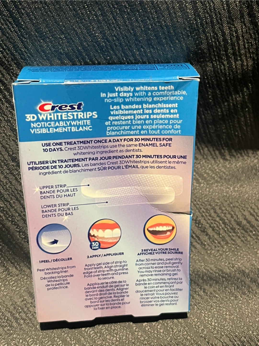 Crest 3D Whitestrips Noticeably White Dental Whitening Kit - photo 3