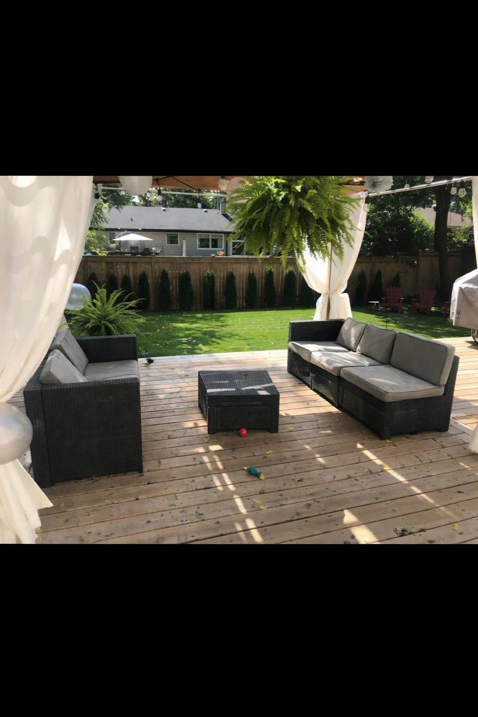 Outdoor Sectional Patio Furniture Set with Coffee Table
