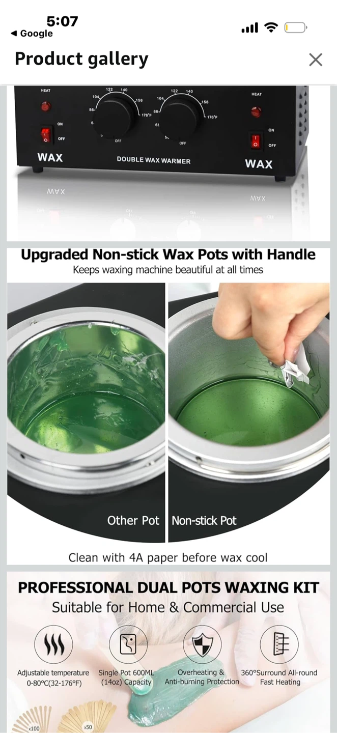 Professional Double Pots Wax Warmer Kit - photo 4