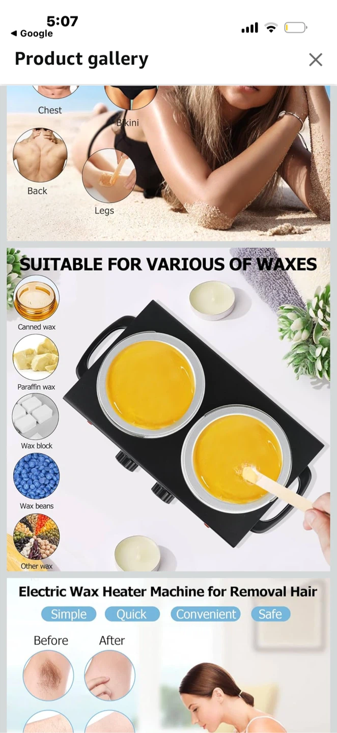 Professional Double Pots Wax Warmer Kit