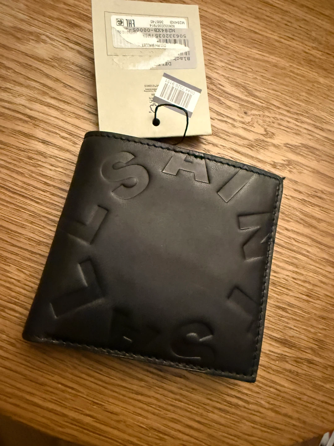 AllSaints Black Leather Bifold Wallet - photo 4