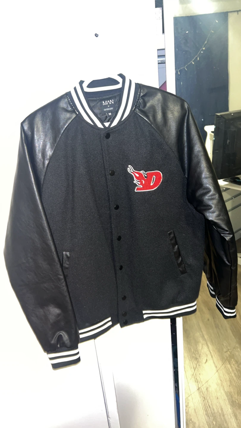 Brand new MAN x BABAY Varsity Jacket