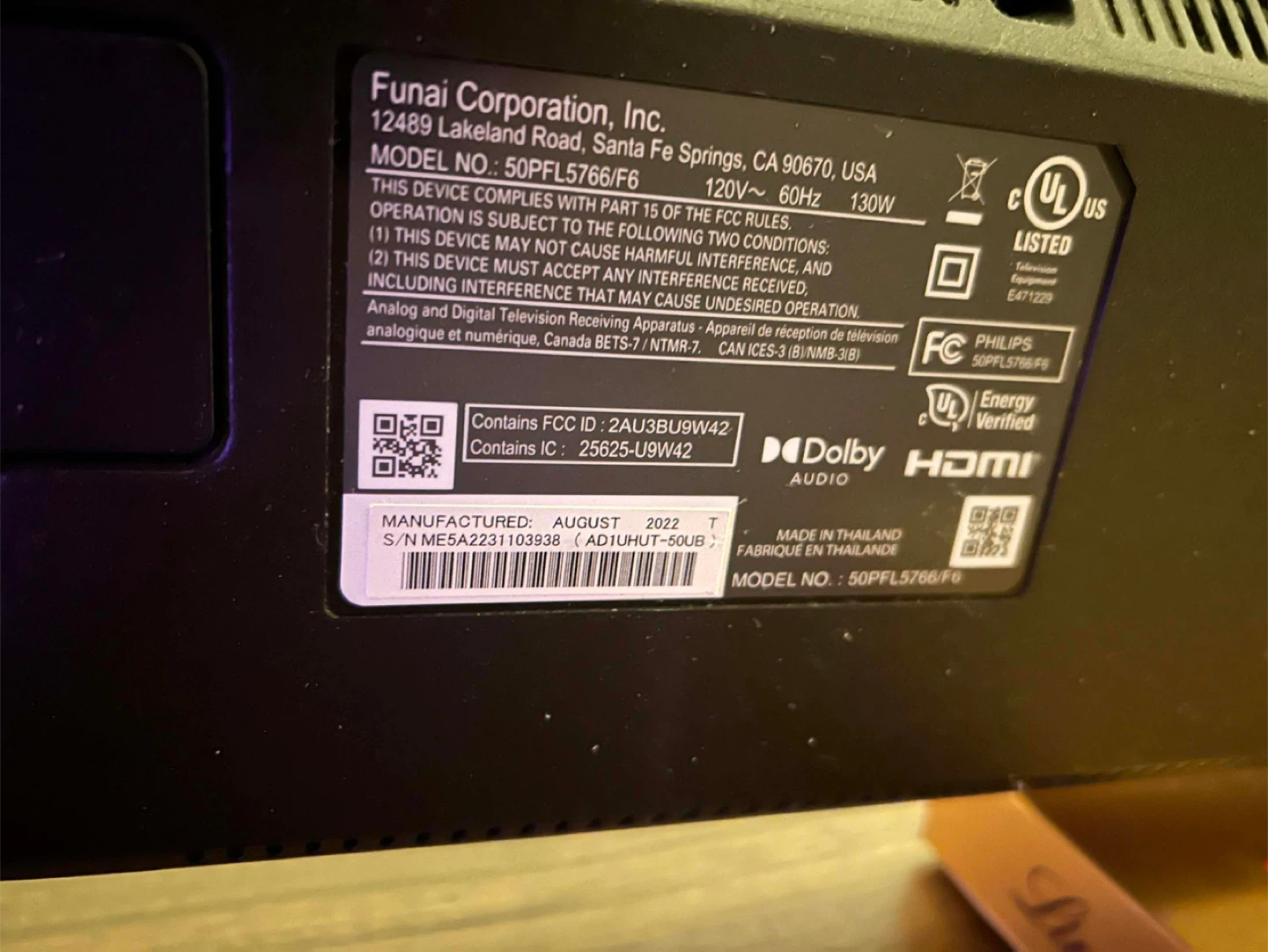 50" Smart TV – Blue Screen Issue” - photo 3