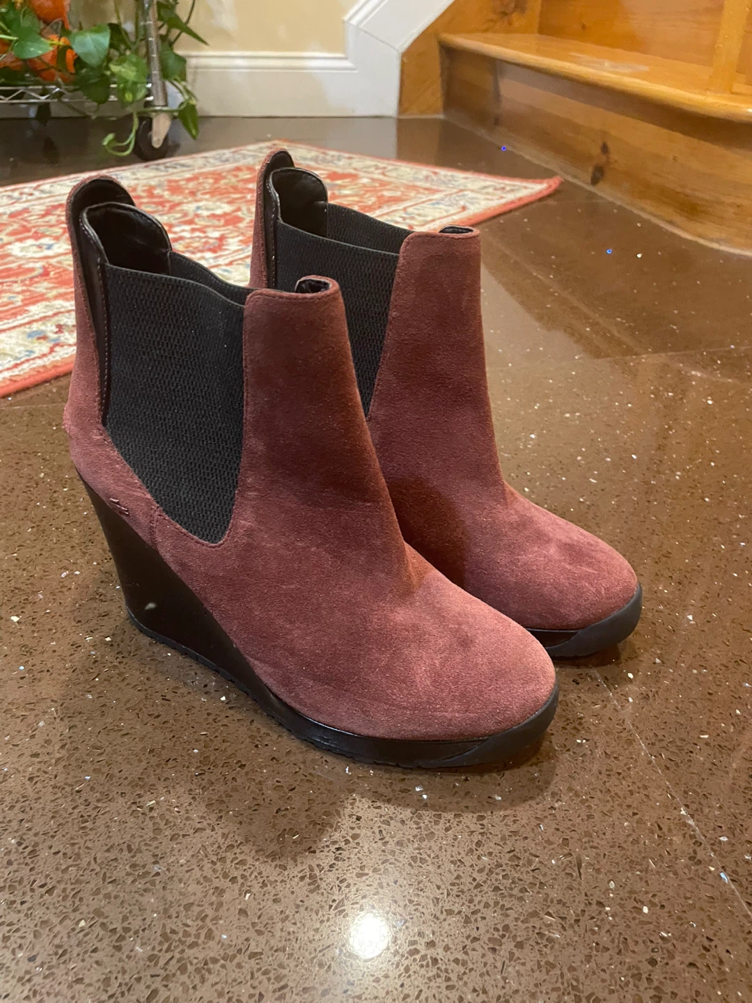 Lacoste Suede Wedge Ankle Boots - photo 4