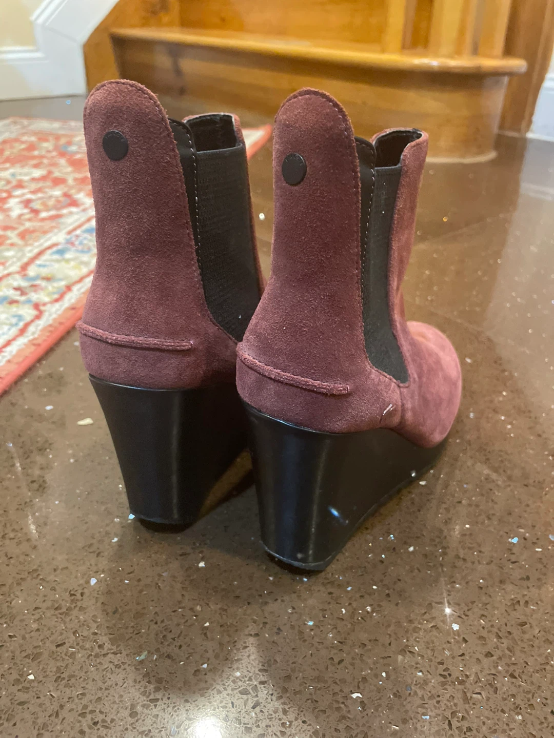 Lacoste Suede Wedge Ankle Boots - photo 3