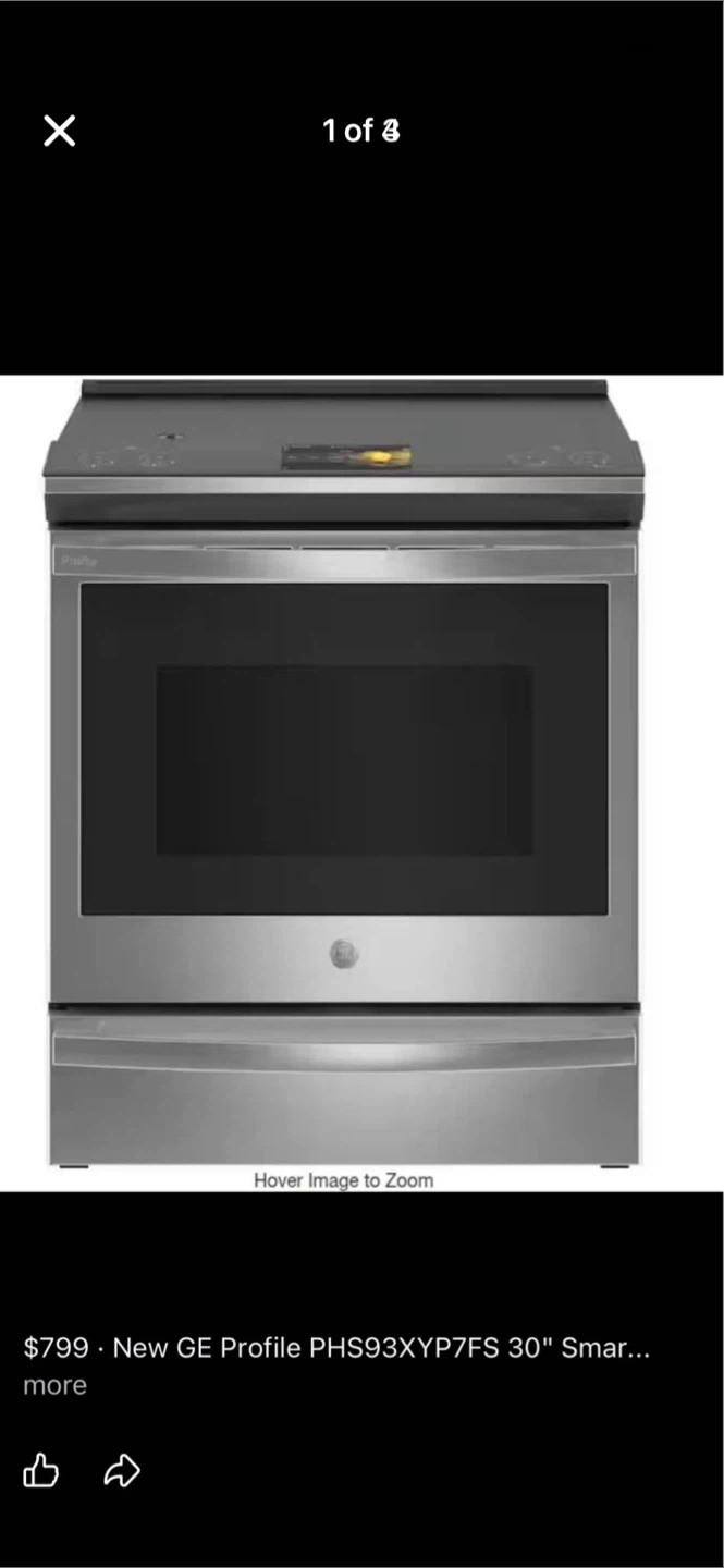 New GE Profile Smart Induction Range