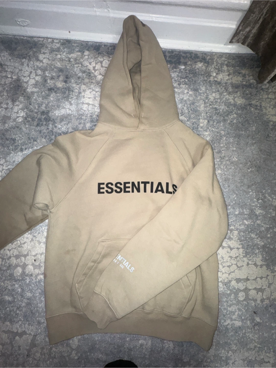 Fear of God Essentials Hoodie Tan Size S