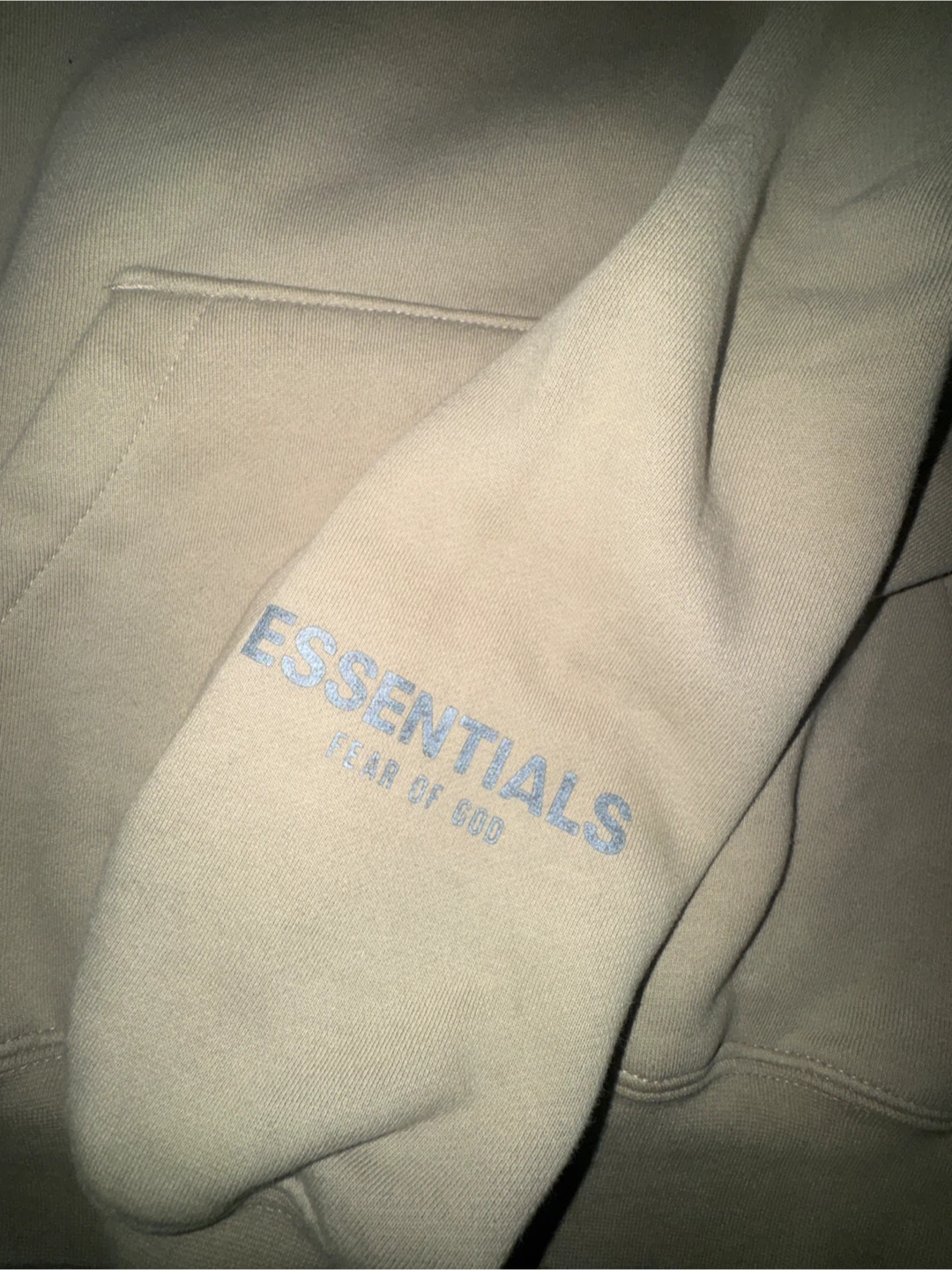 Fear of God Essentials Hoodie Tan Size S - photo 2