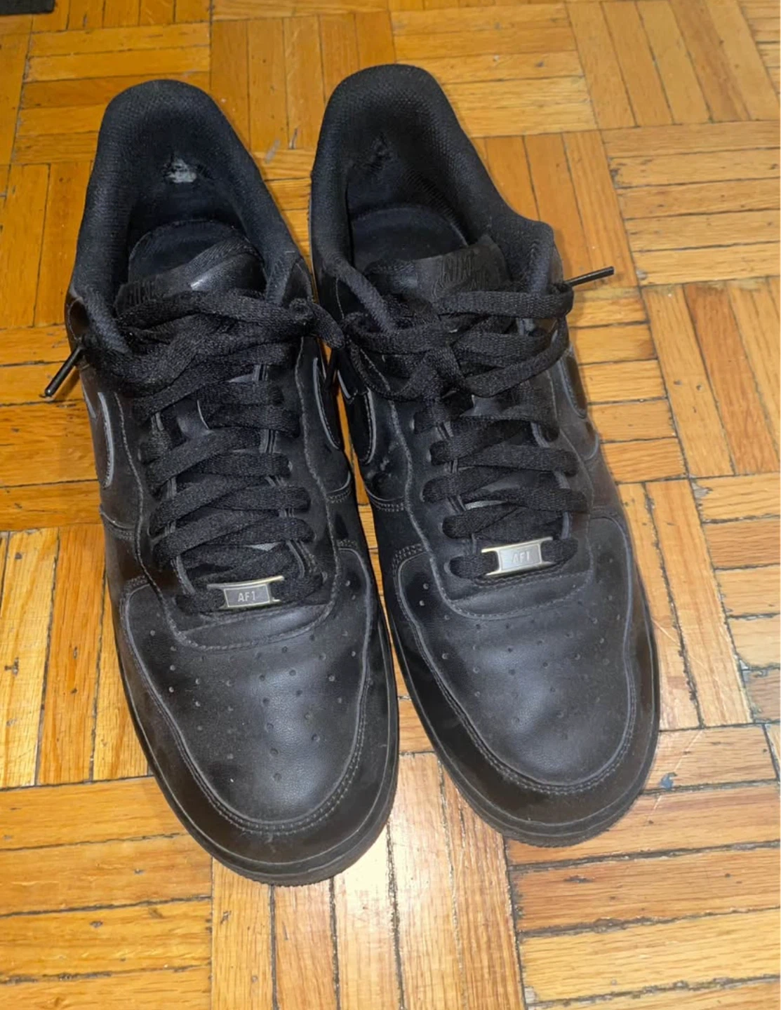 13, Nike Air Force 1 Black Sneakers - photo 3