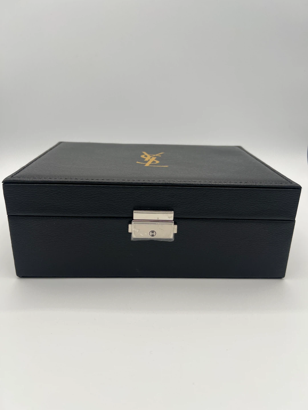Yves Saint Laurent YSL Black Leather Jewelry Box Organizer - photo 2