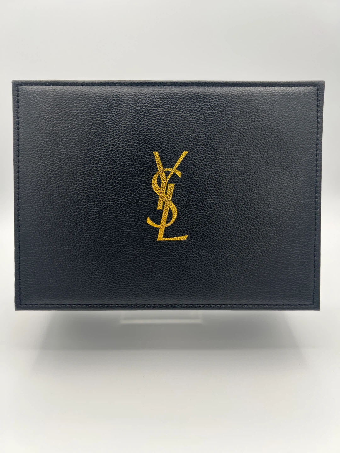 Yves Saint Laurent YSL Black Leather Jewelry Box Organizer