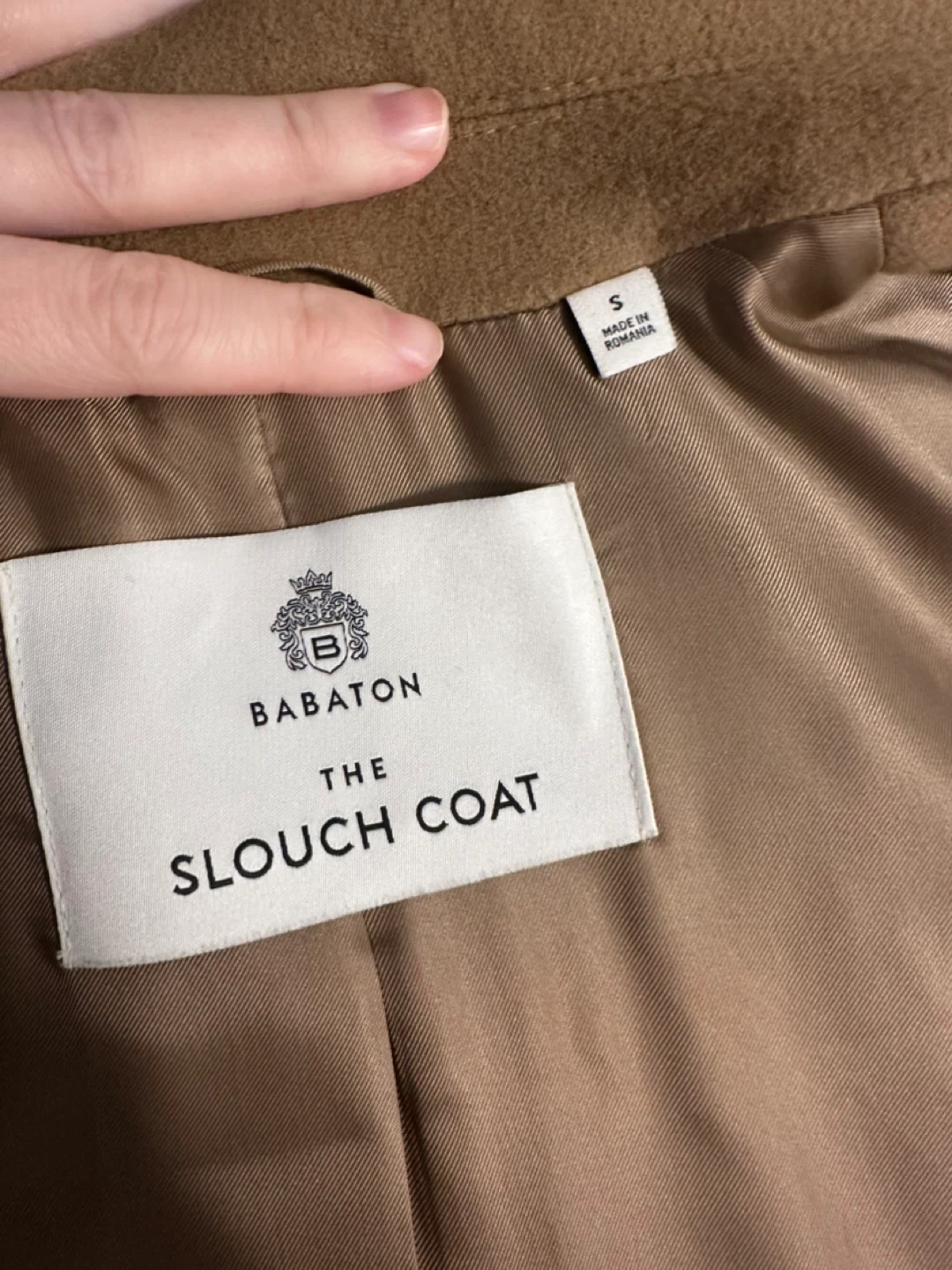 BABATON The Slouch Coat - Camel - Size S - photo 3