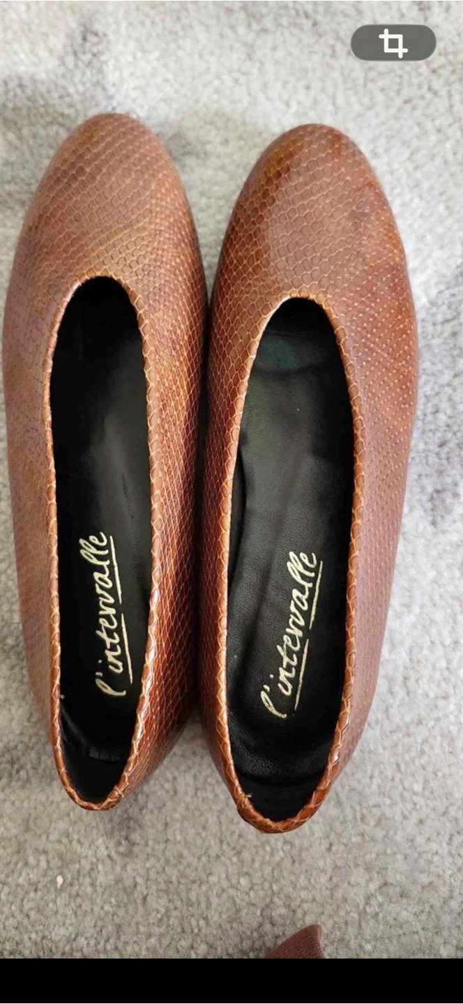 Ballerina L'Intervalle Brown Snake Print Ballet Flats - photo 2