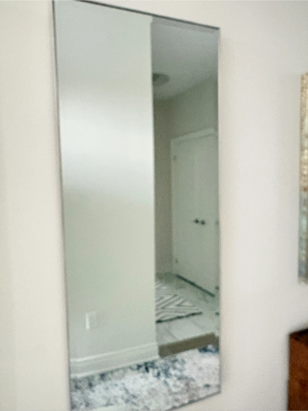 Tall Rectangular Wall Mirror with Grey Frame - photo 4