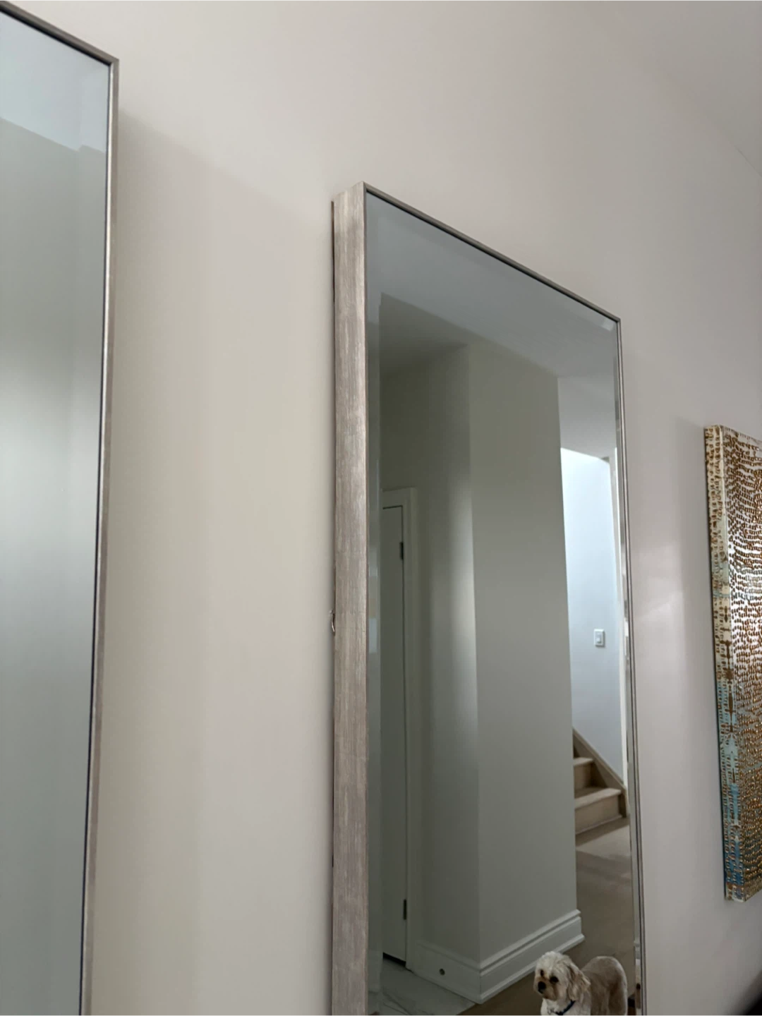Tall Rectangular Wall Mirror with Grey Frame - photo 5