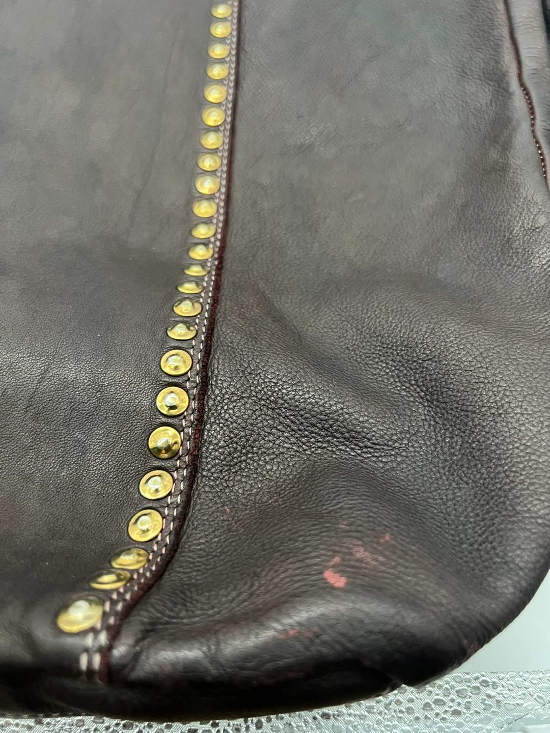 3RD FLOOR Handmade in Italy Brown Red Leather Oversized XL Tote - photo 3