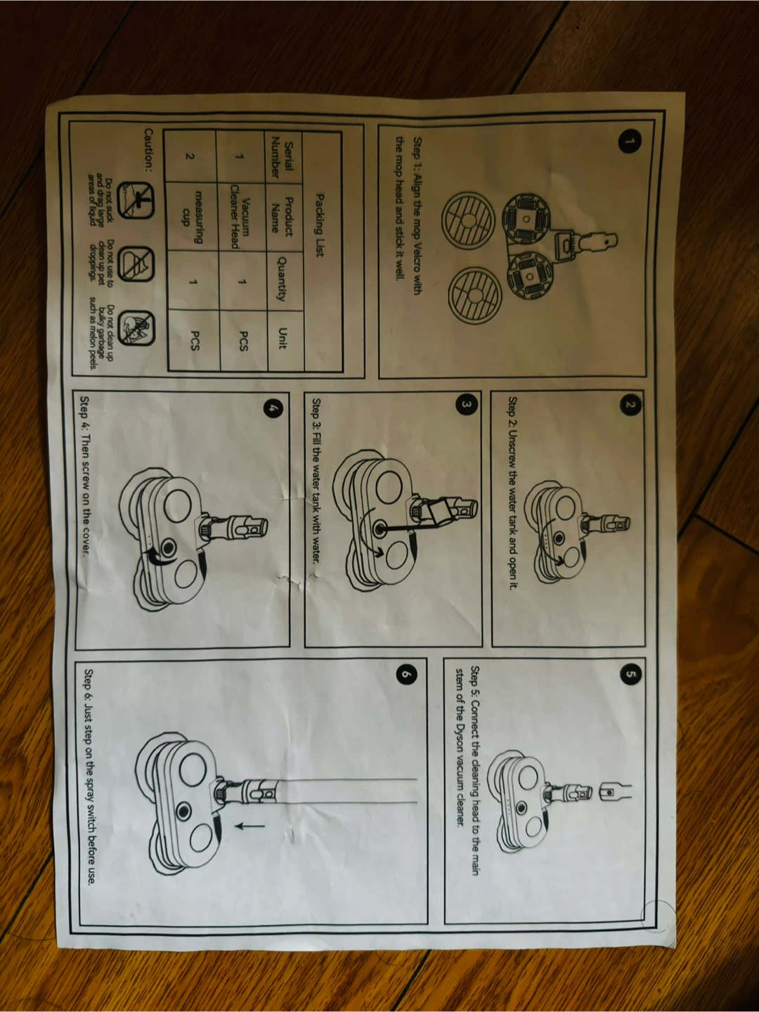 Vacuum Cleaner Mopping Attachment with 4 Mops - photo 3