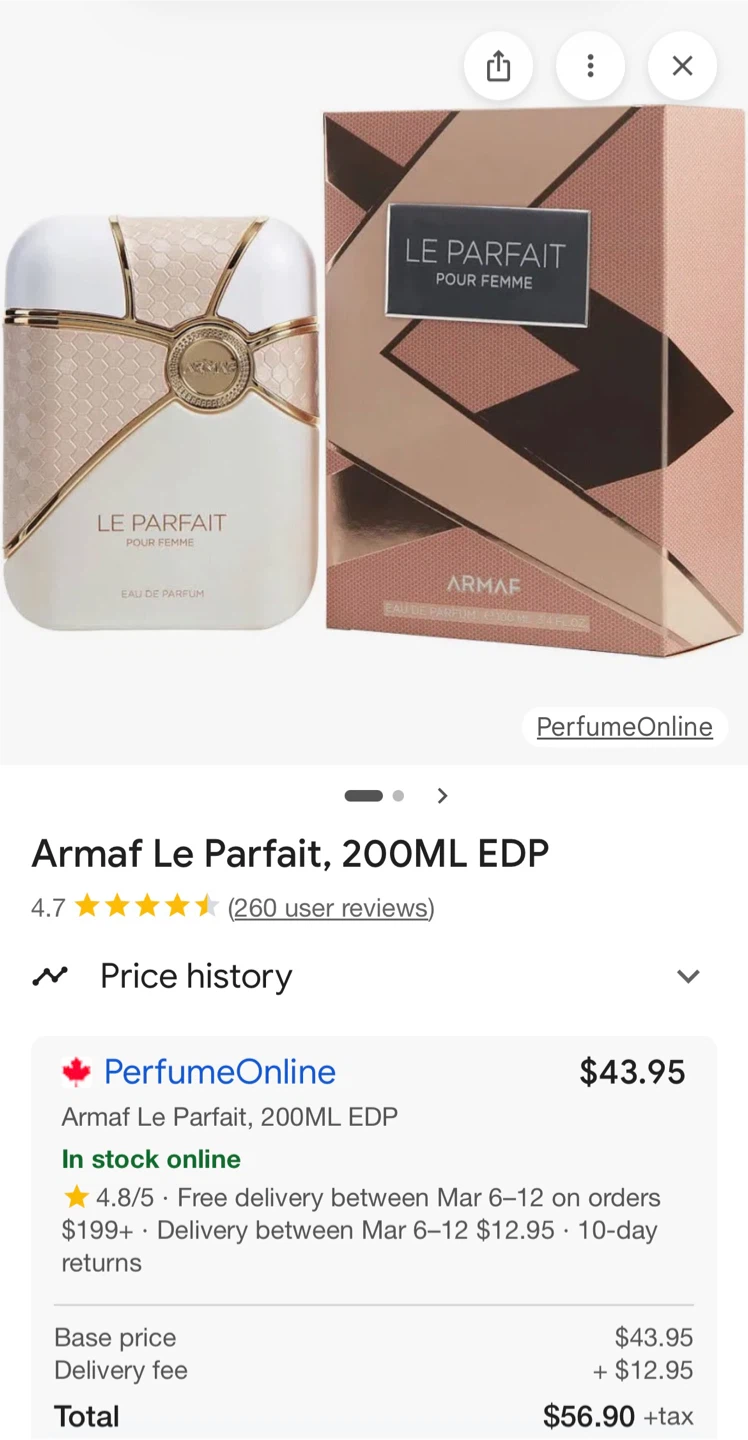 Armaf Le Parfait Pour Femme Eau de Parfum 100ml - photo 2