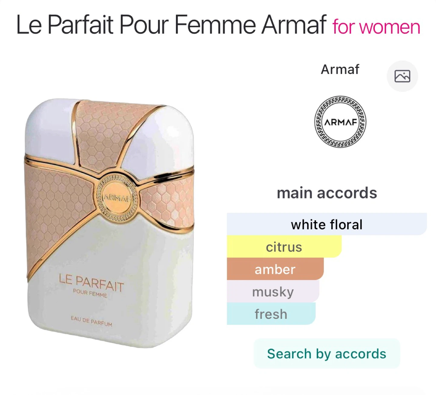 Armaf Le Parfait Pour Femme Eau de Parfum 100ml - photo 3