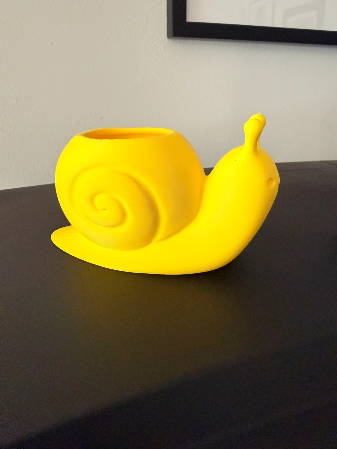Yellow Snail Planter Pot