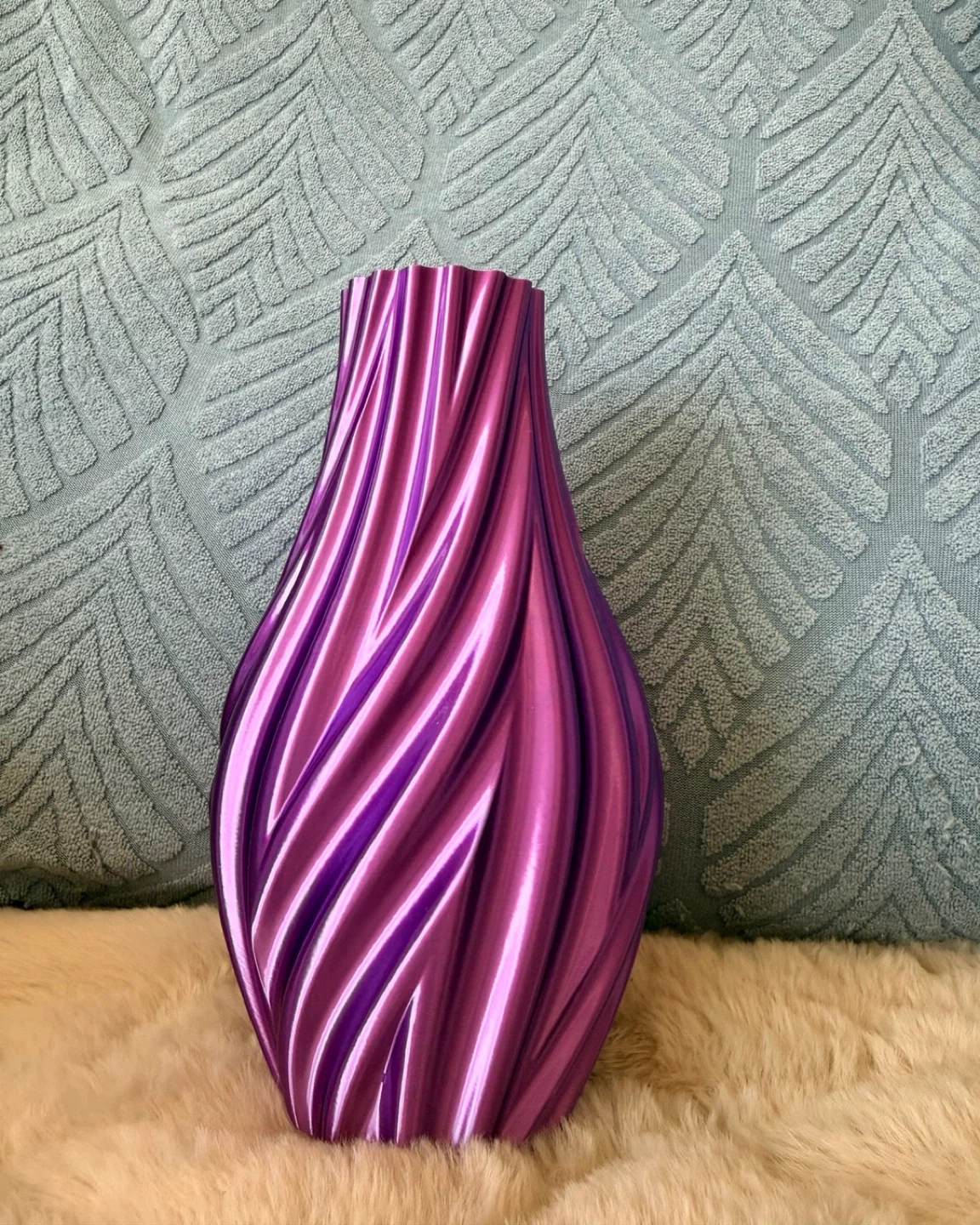 Purple Swirl Vase