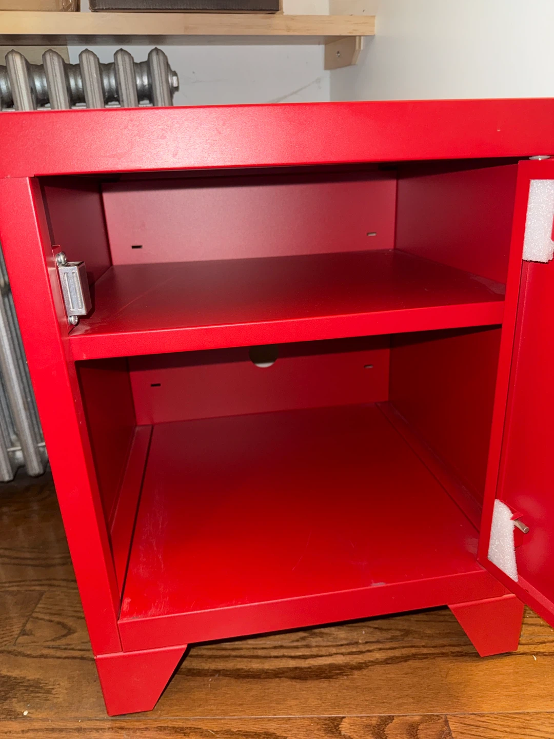 Red Locker-Style Side Table/Cabinet - photo 3