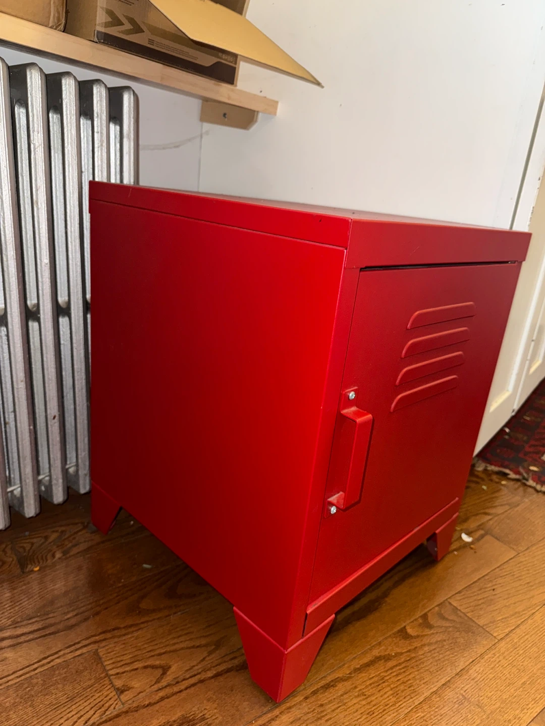 Red Locker-Style Side Table/Cabinet - photo 2