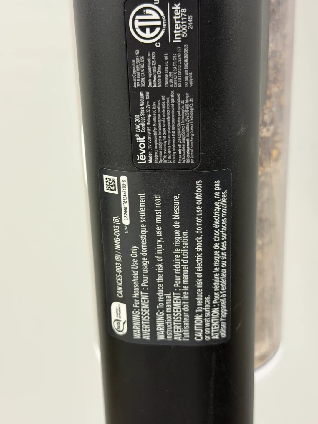 Levoit Cordless Stick Vacuum Cleaner - photo 5