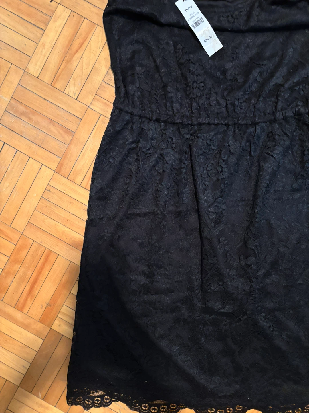 Black Lace Dress mini XS NEW tags still on - photo 3