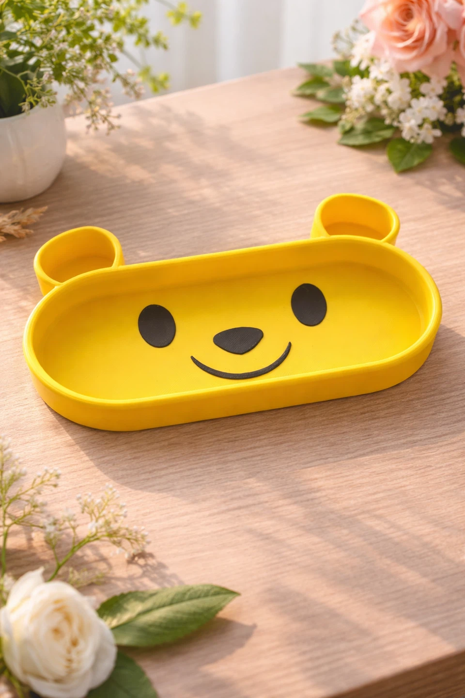 Yellow Bear Face Tray
