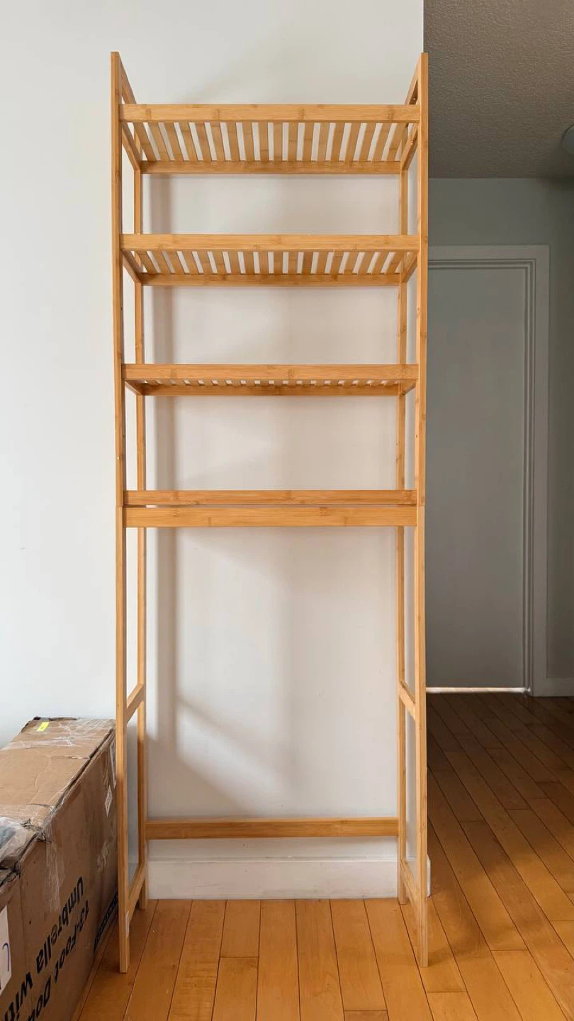 Over The Toilet Storage – 4-Tier Bathroom Organizer – Assembled - photo 4