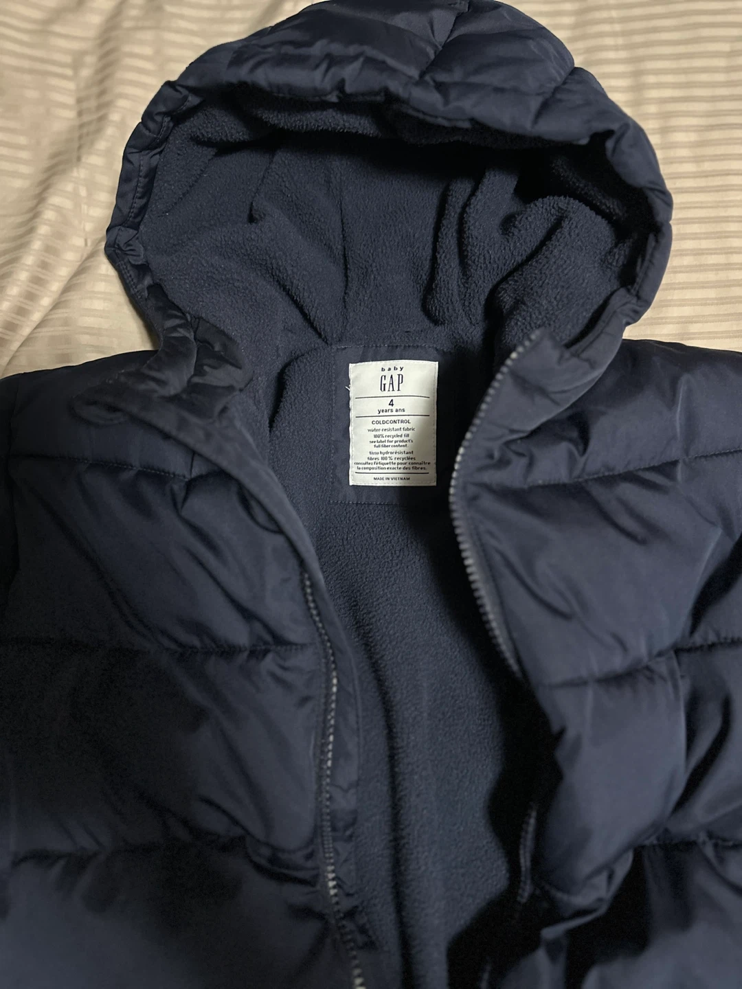 Baby Gap Puffer Jacket - Navy - 4 Years - photo 2