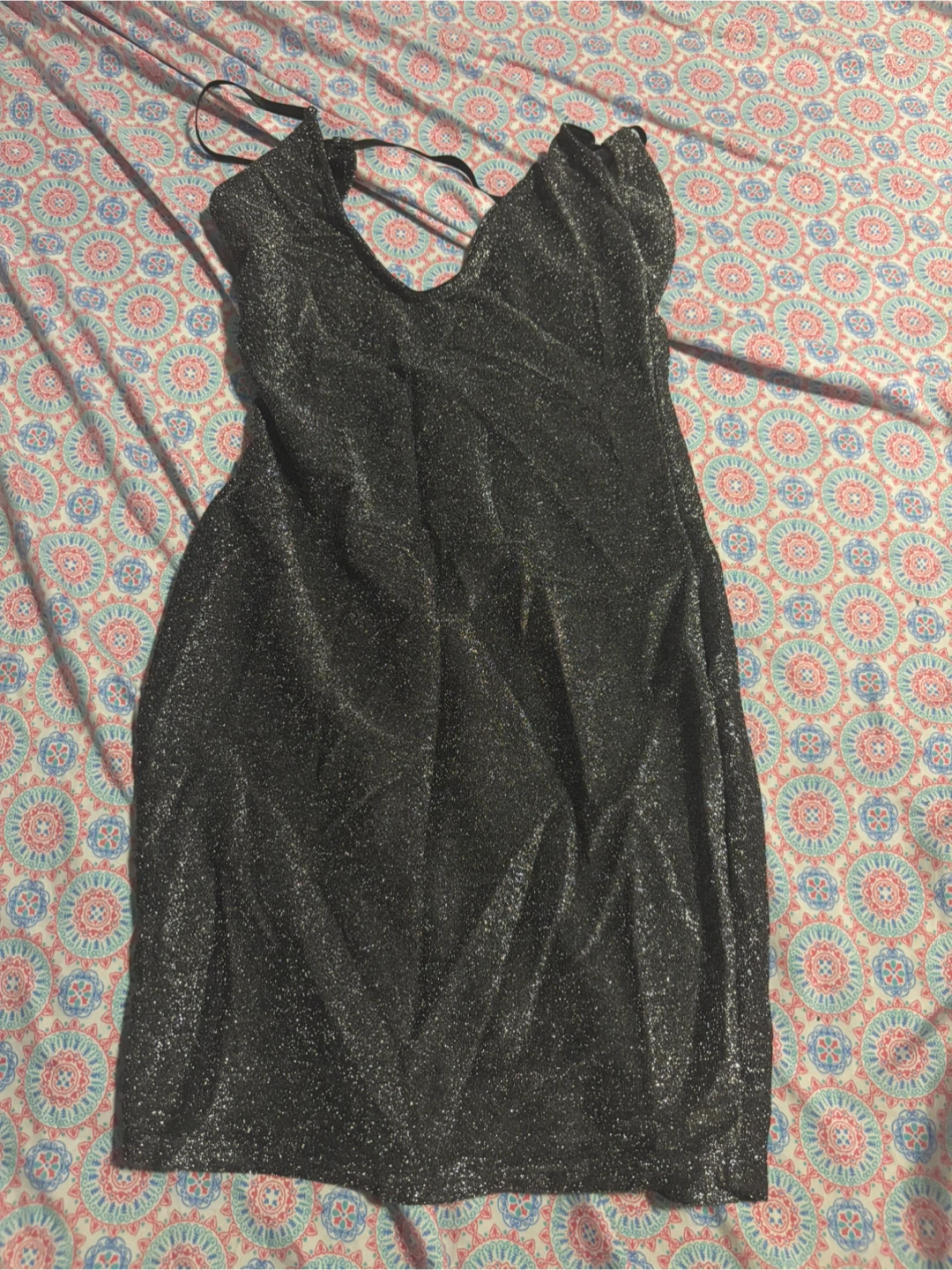 Sparkly Black Mini Dress