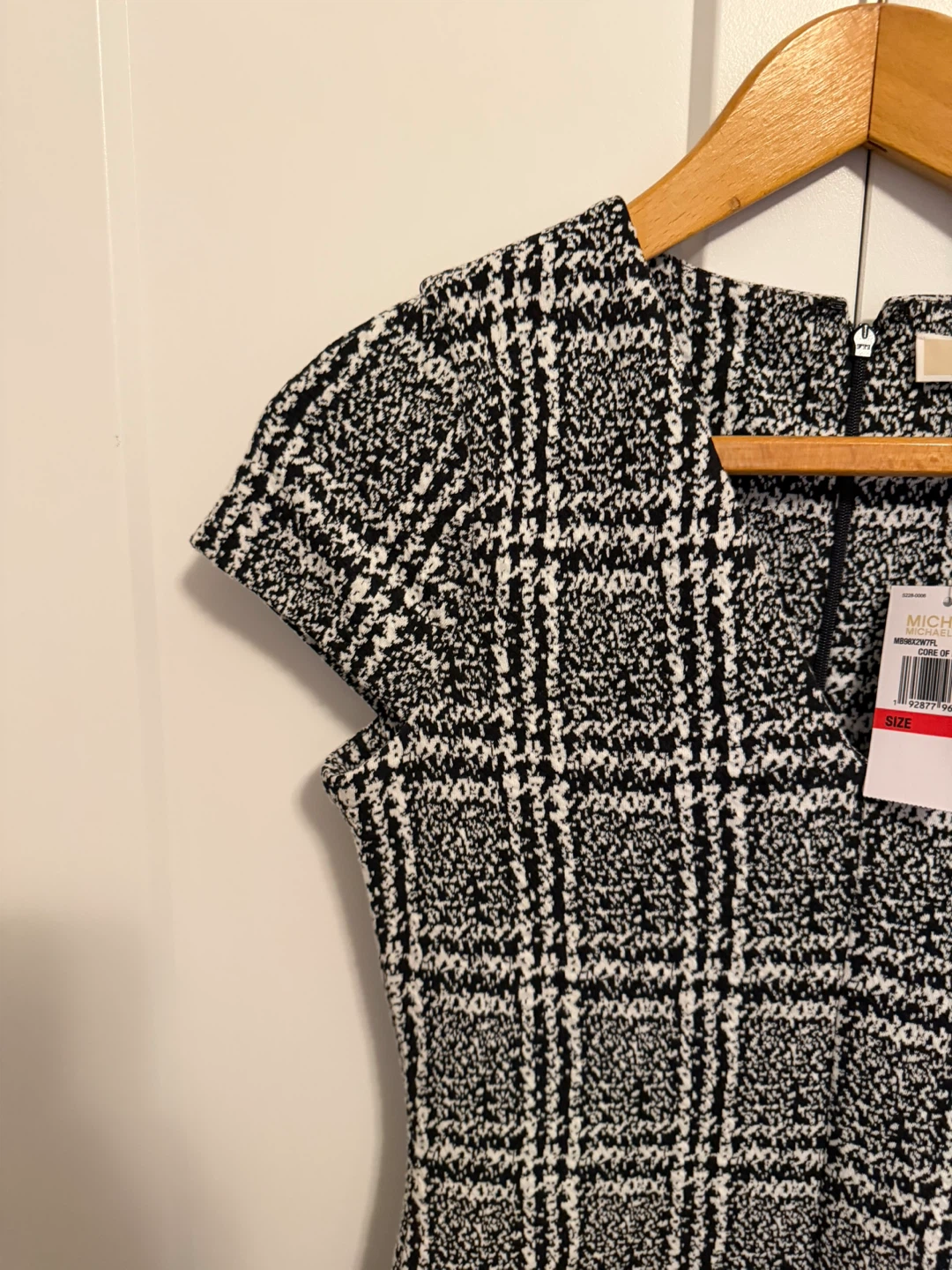 Michael Kors Black Plaid Sheath Dress - Size XS - photo 5