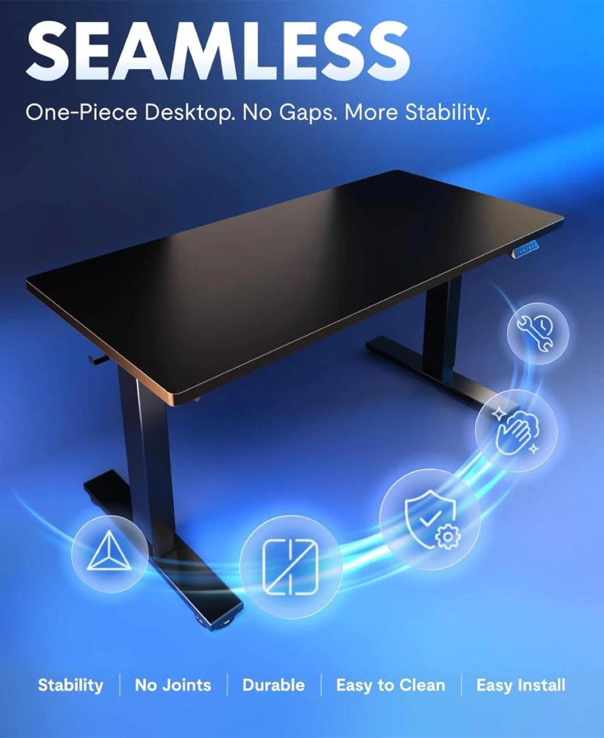 EN1 Standing Desk 48” x 24” – Electric Height Adjustable - photo 3