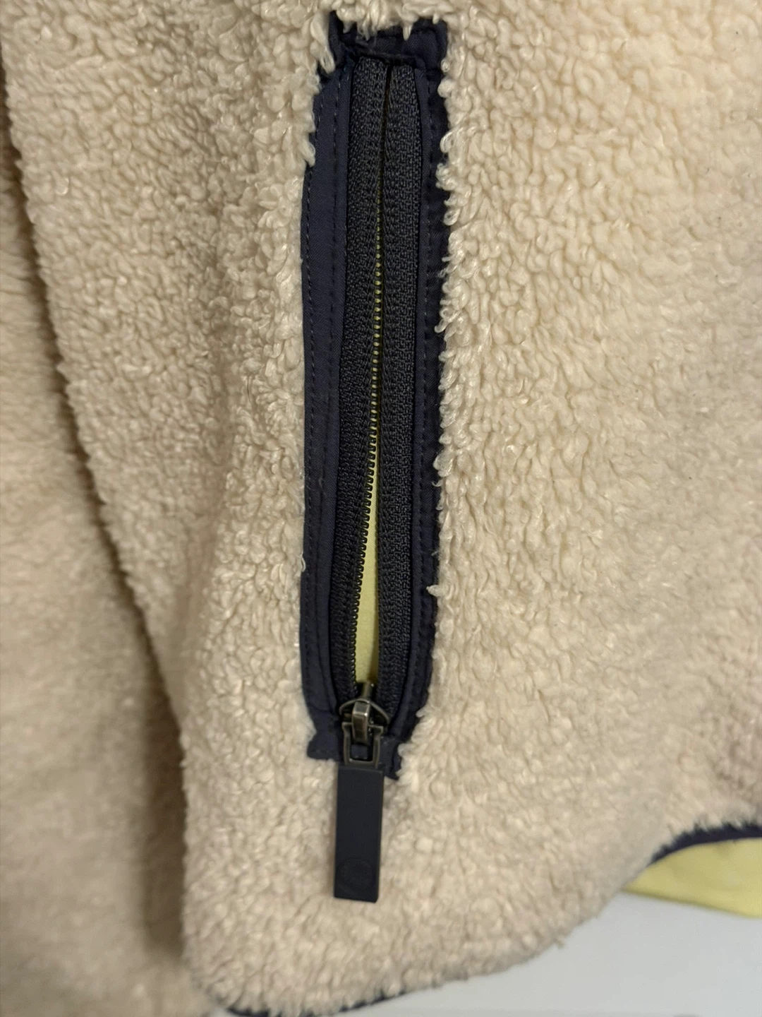 Soul Fleece Zip-Up Jacket - Cream - Size M - photo 4