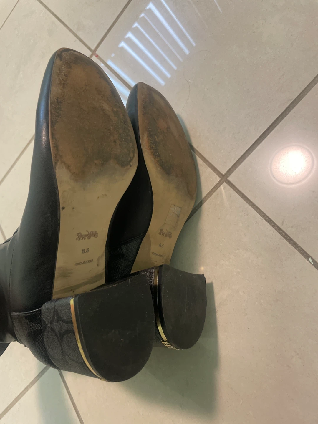 Black Coach Booties - photo 4