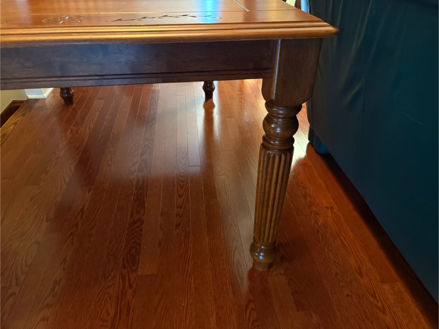 Wooden Dining Table with 8 chairs - photo 2