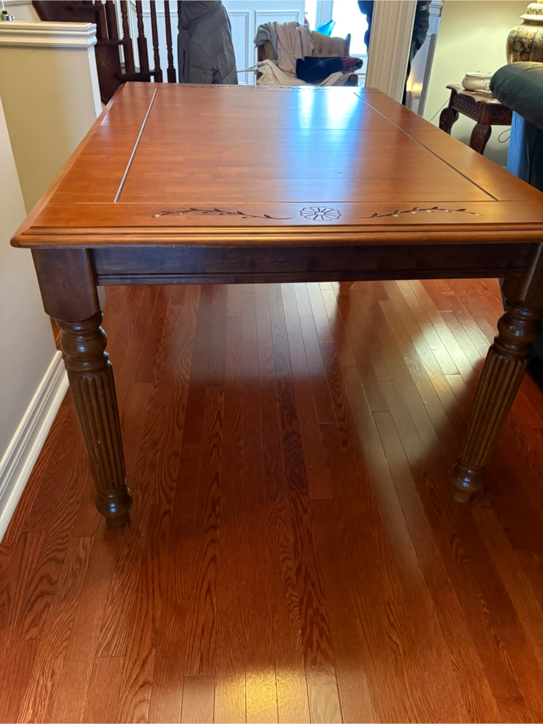 Wooden Dining Table with 8 chairs