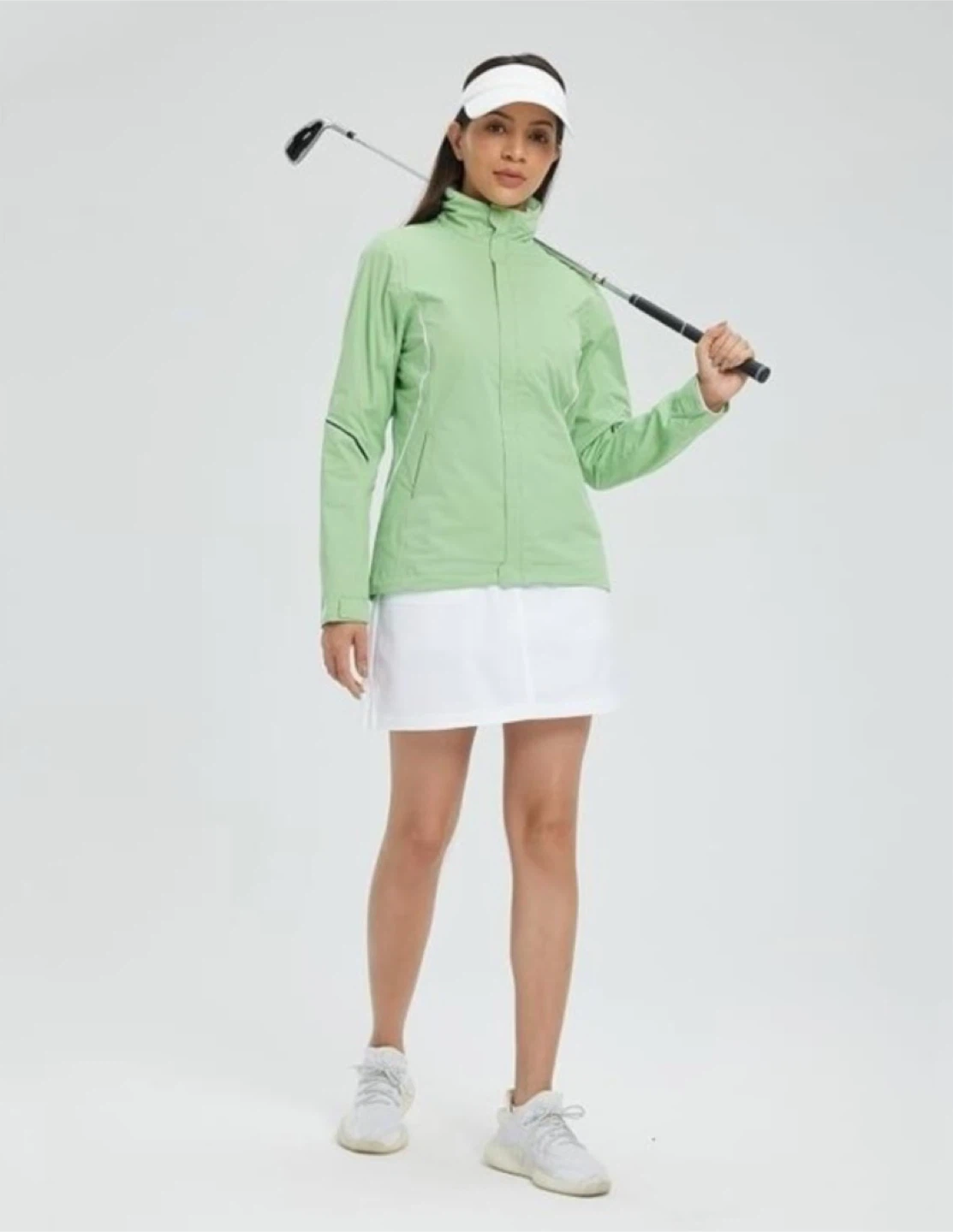 Lightweight Waterproof & Windproof Golf Jacket - Mint Green - photo 2
