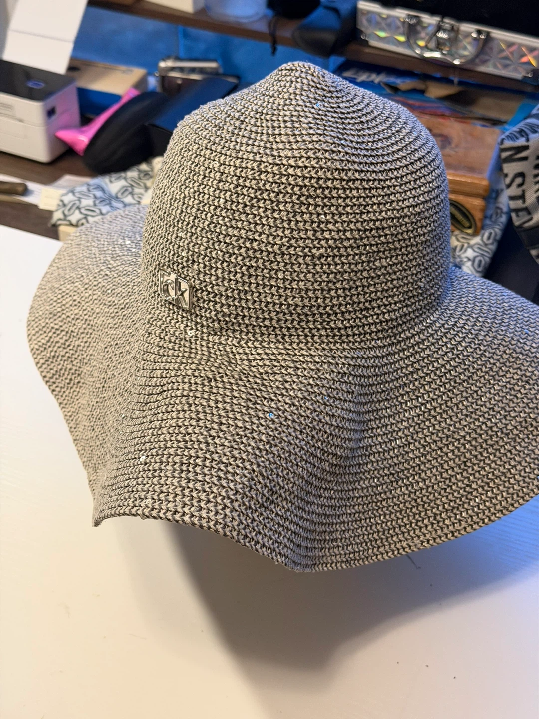 CK Hat grey color - photo 2