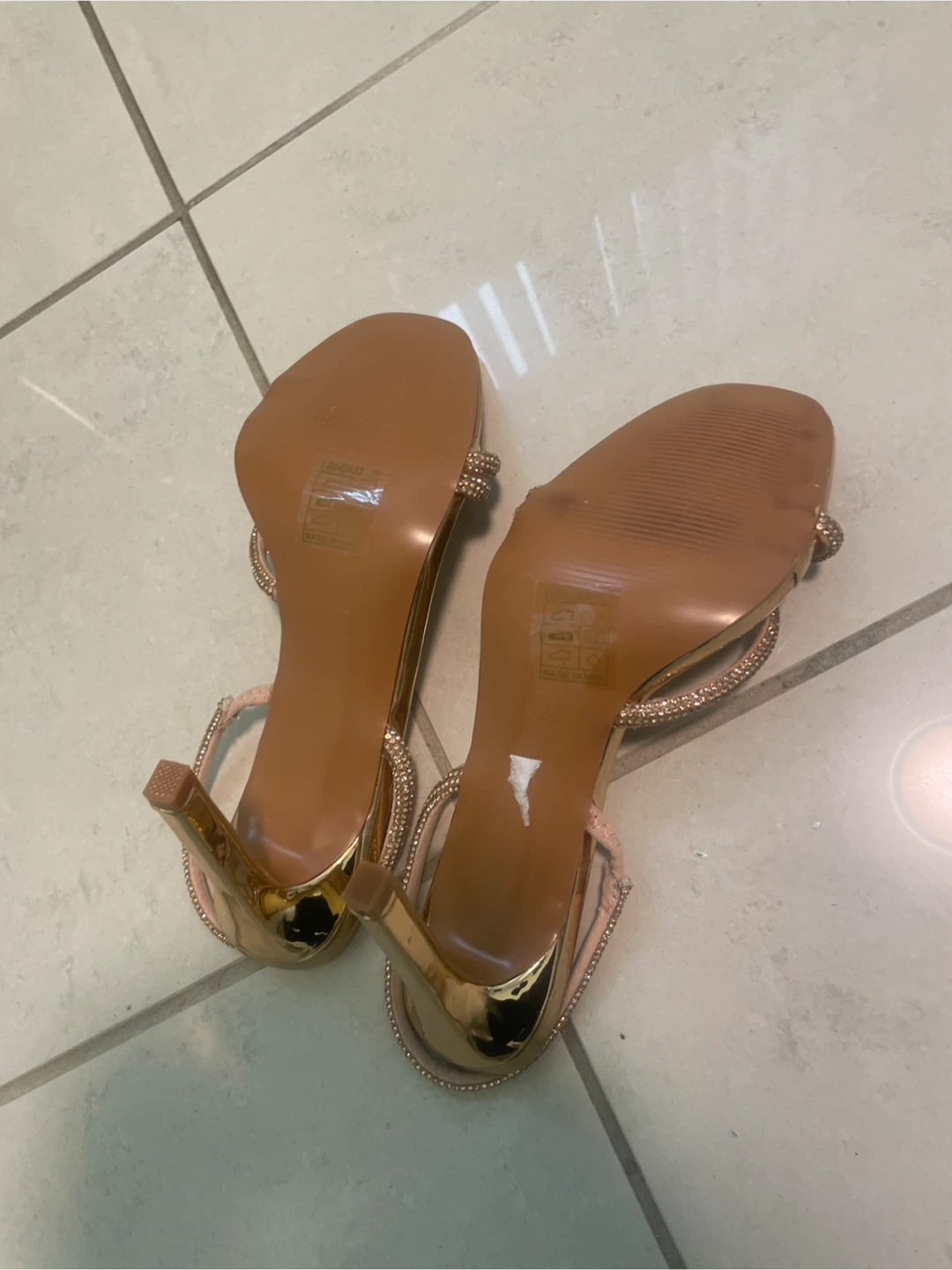 Lulus Rose Gold Sparkly Heels - photo 3
