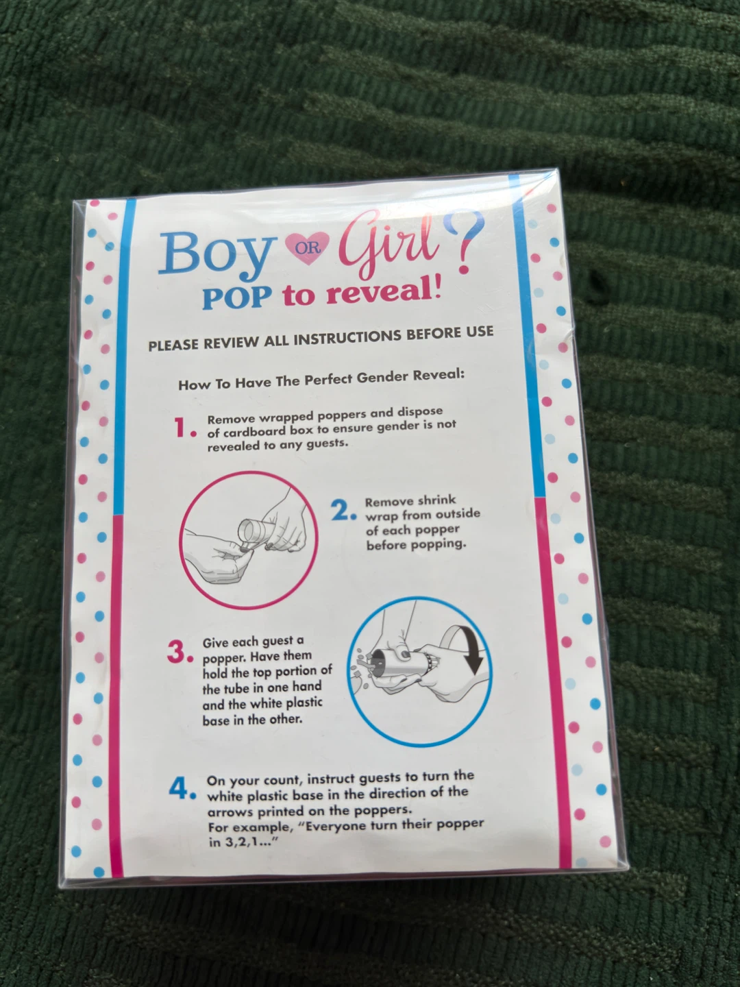 Gender Reveal Decoration items