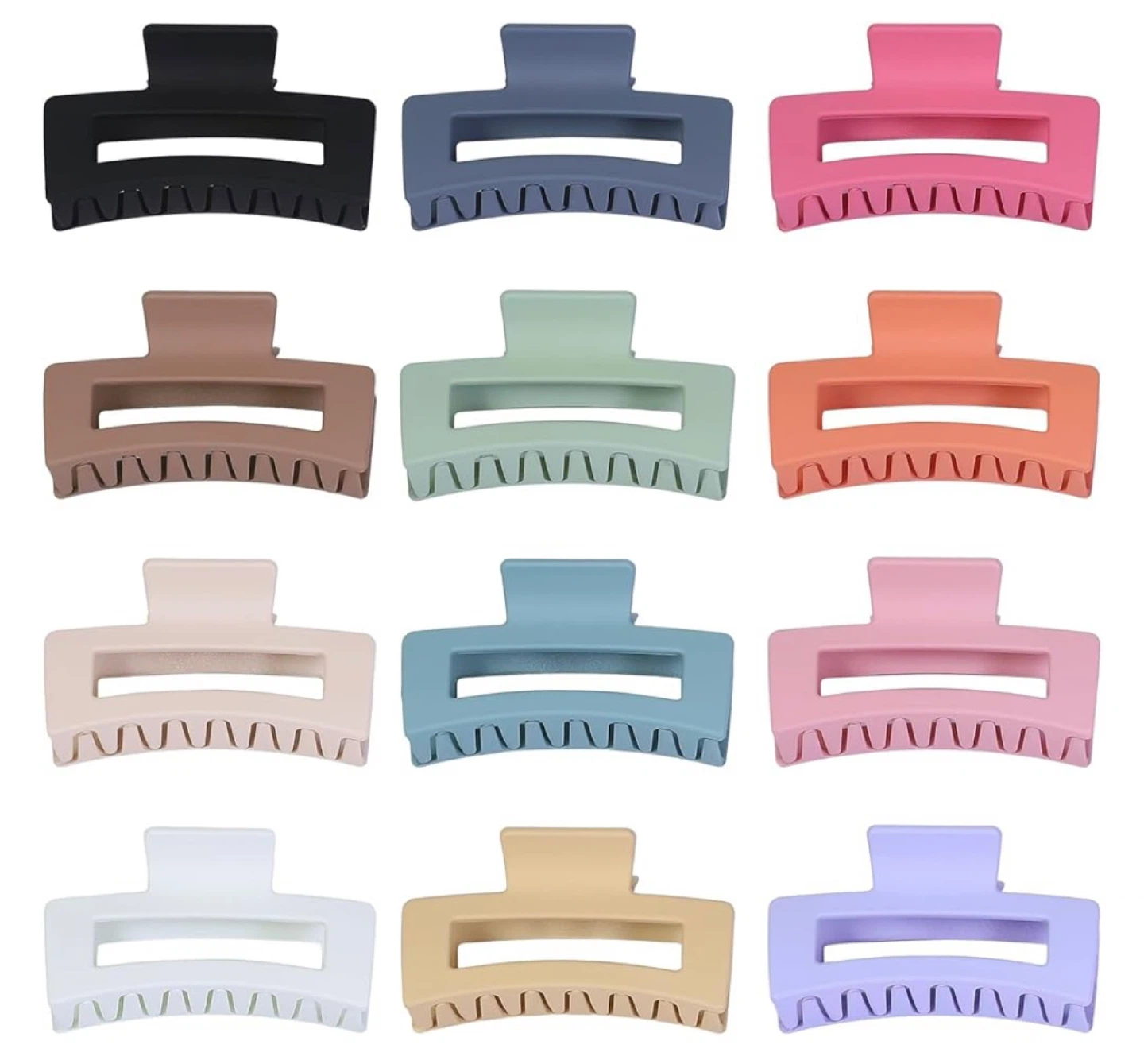 Matte Large Hair Claw Clips Set - photo 2