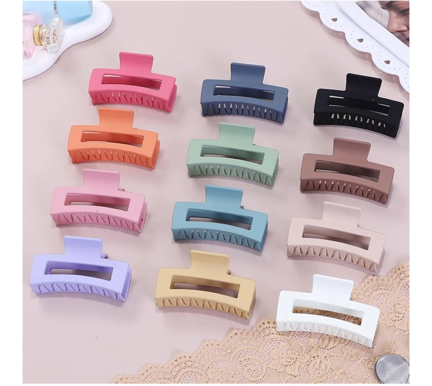 Matte Large Hair Claw Clips Set - photo 4