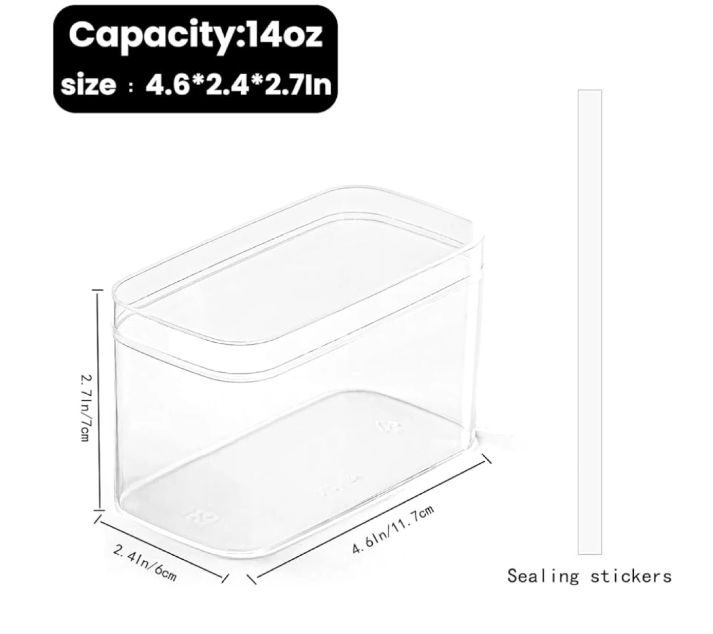 Clear Plastic Dessert Containers with Lids - 50 pack - photo 2