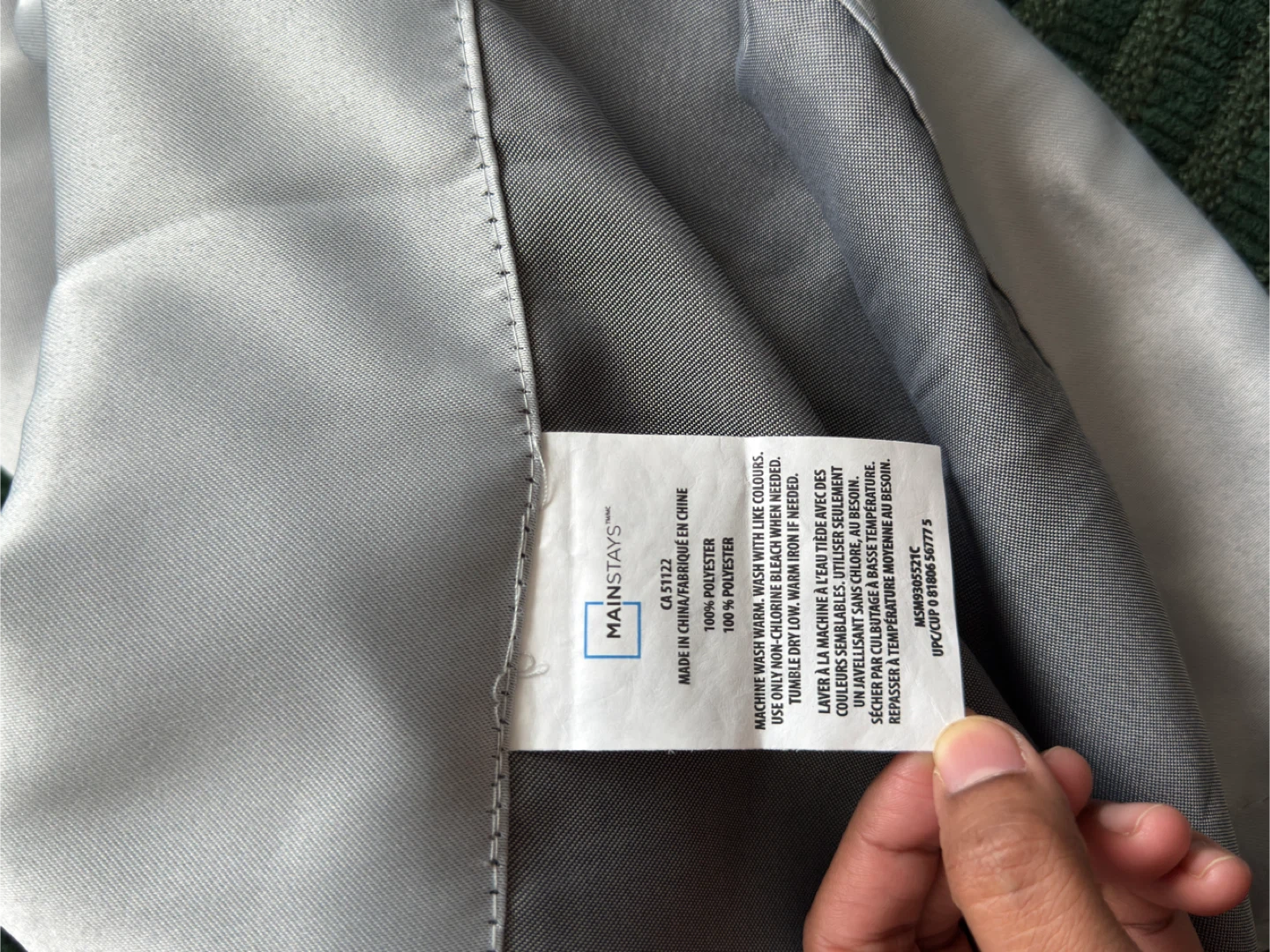 Mainstays Light Grey Curtains - photo 3