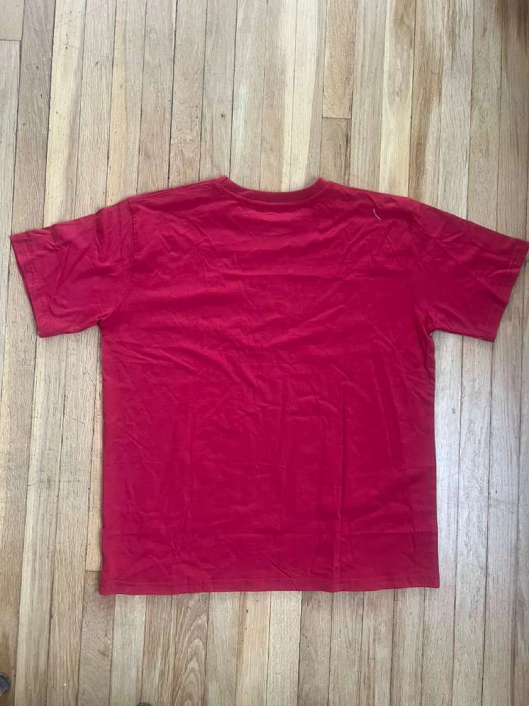 Red Crew Neck T-Shirt - photo 3