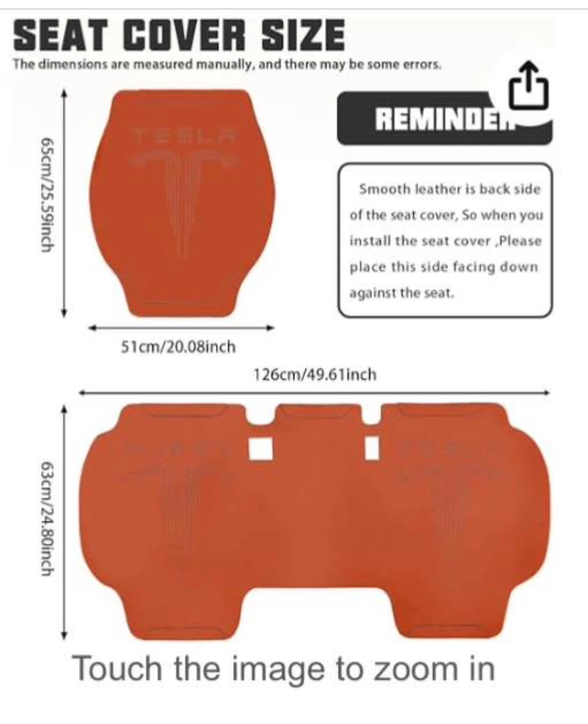 Tesla Car Seat Bottom Seat Covers Set