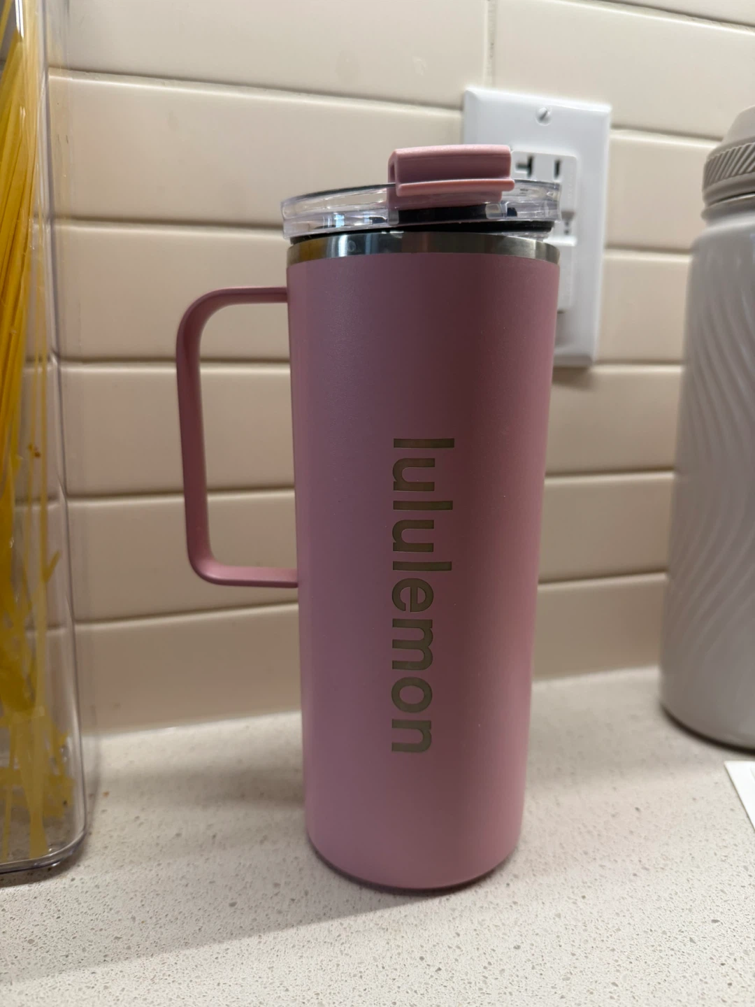 Lululemon Pink Insulated Mug 20oz